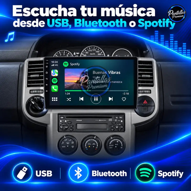 Nissan X-Trail Mk1 T30 música USB Bluetooth Spotify