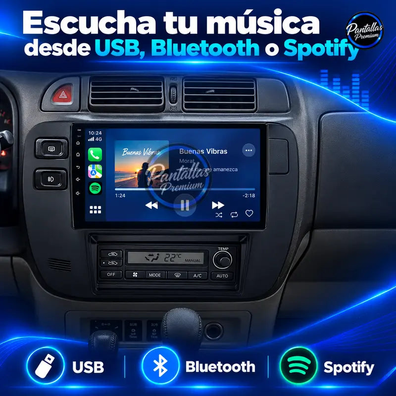 Nissan Patrol Y61 GR música USB Bluetooth Spotify