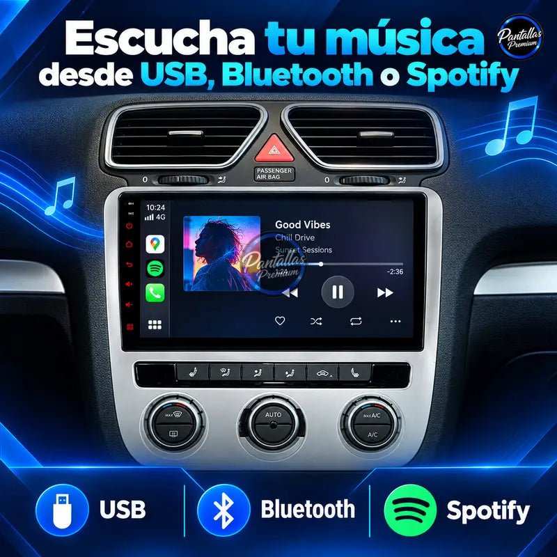 Volkswagen Scirocco música USB Bluetooth Spotify