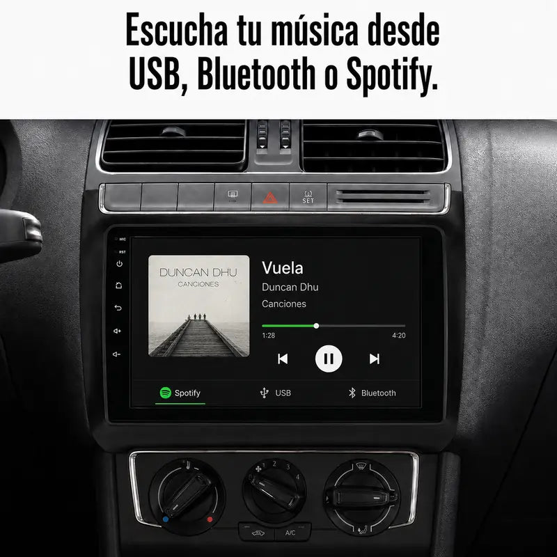 Radio pantalla CarPlay y Android Auto para Volkswagen POLO 2008-2020 - foto 9