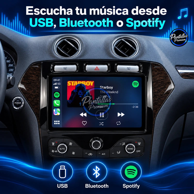 Ford Mondeo MK4 - Radio Pantalla Carplay y Android Auto