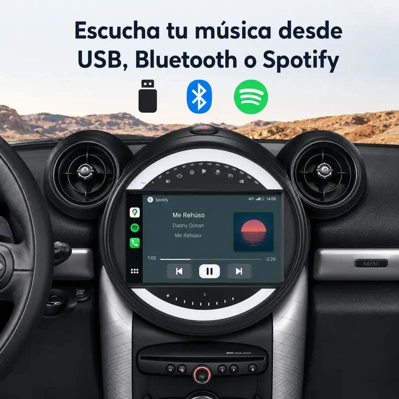 Radio pantalla CarPlay y Android Auto para BMW Mini Cooper Countryman R56 R60 2010-2016 - foto 9