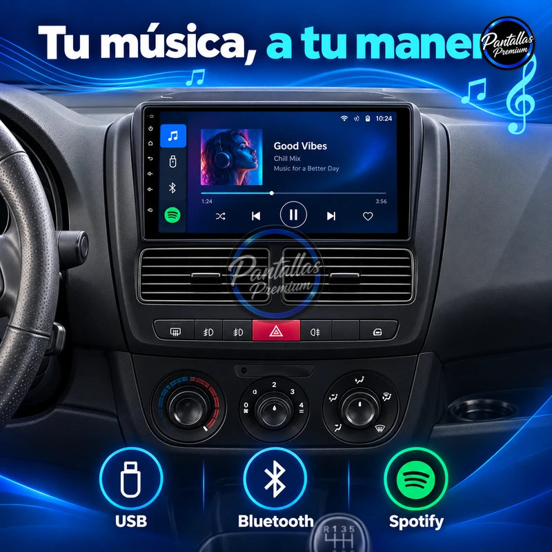 FIAT DOBLO - OPEL COMBO TOUR 2010-2015 - Radio Pantalla Carplay y Android Auto