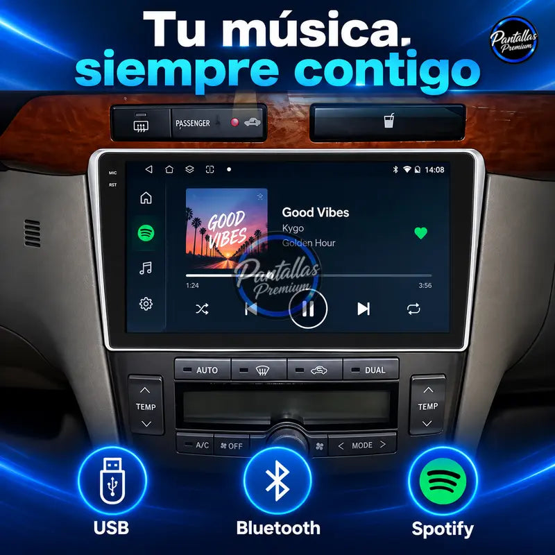 Toyota Avensis 2002-2008 - Radio Pantalla Carplay y Android Auto