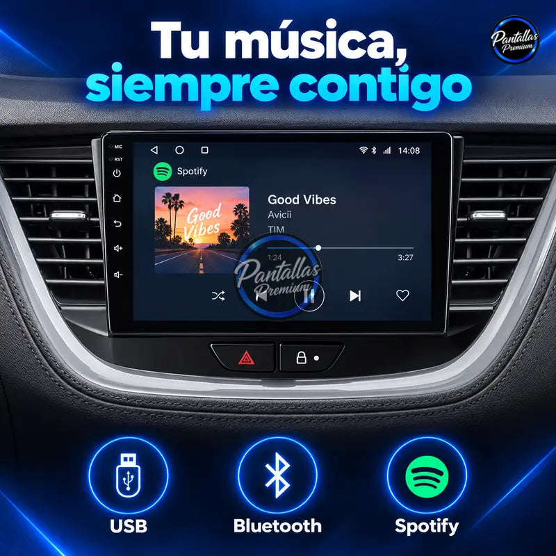 Opel Grandland X Crossland X 2015-2021 - Radio Pantalla Carplay y Android Auto