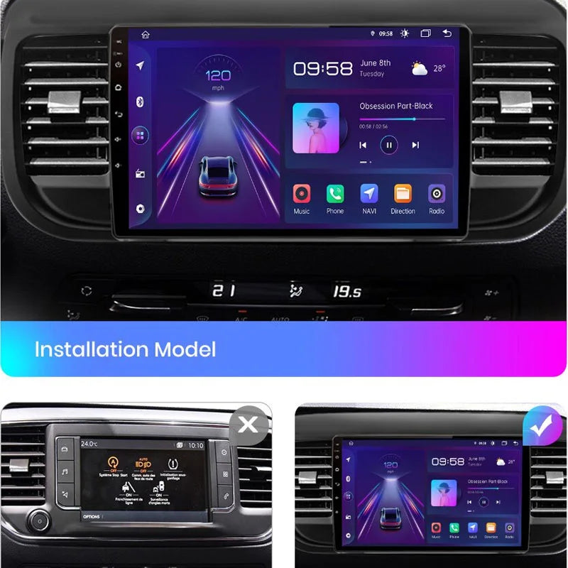 Radio Pantalla Carplay para Citroen Jumpy 3 Spacetourer 2016-2021 - foto 3