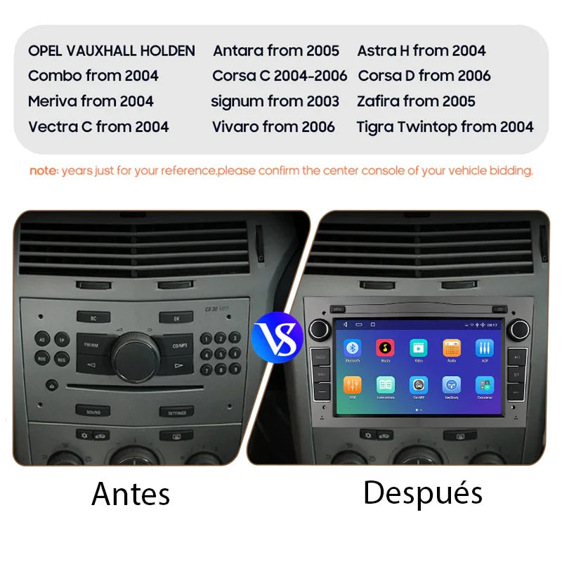 Radio Navegador pantalla Android para OPEL astra Vectra Antara Zafira Corsa Vivaro Meriva - foto 3