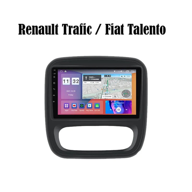 Radio Android Renault 10 Trafic / Fiat Talento 2015-2019
