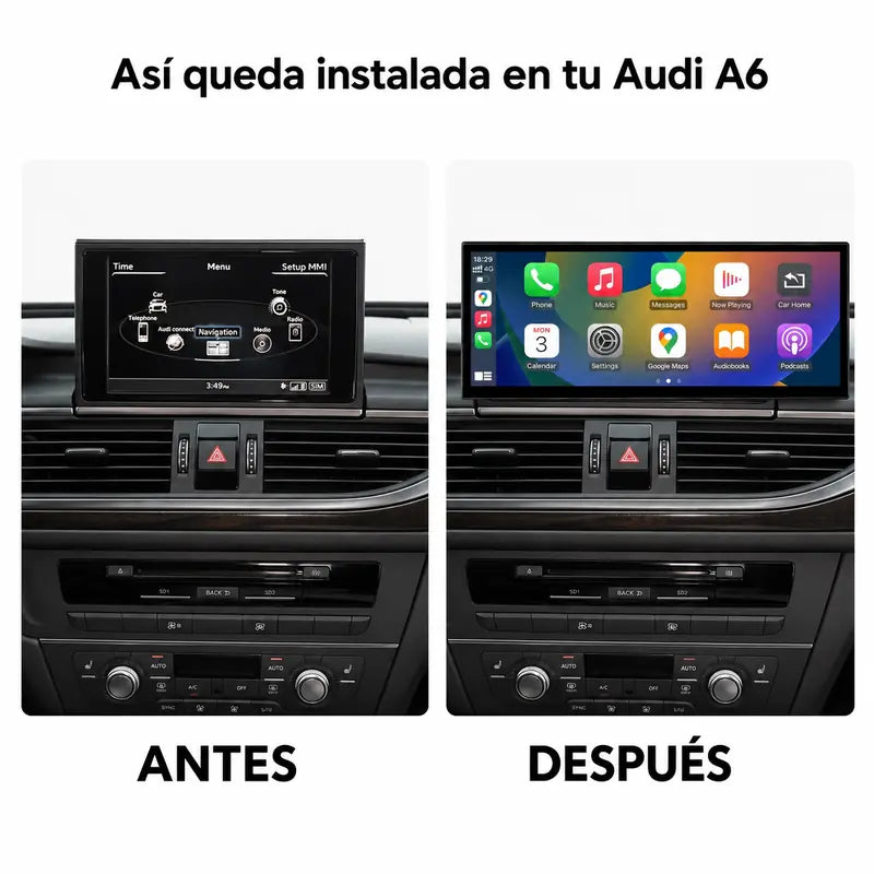 Radio pantalla CarPlay y Android Auto para Audi A6 C7 y A7 (2011-2019) - foto 10