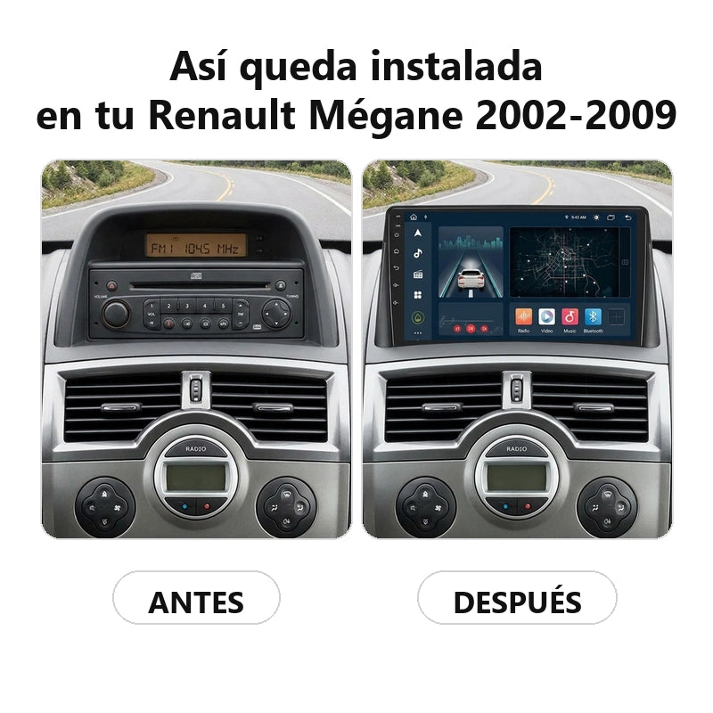 Radio pantalla CarPlay y Android Auto para Renault Megane 2002-2009 - foto 2