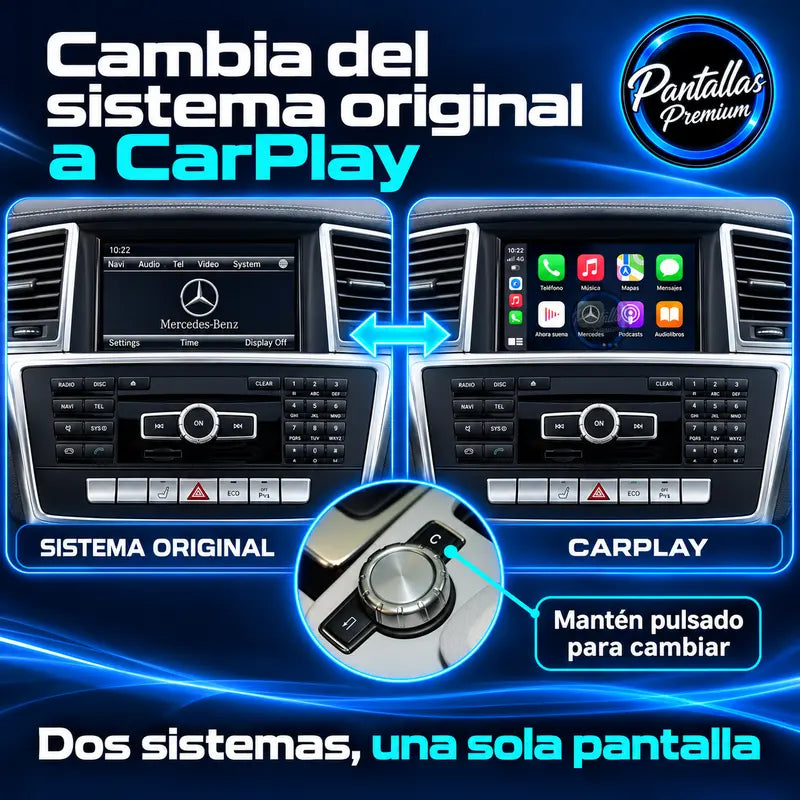 Cambio sistema original a CarPlay Mercedes W166 X166