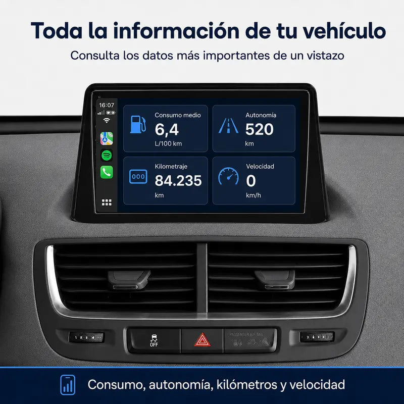 Radio pantalla CarPlay y Android Auto para Opel Mokka 2012 - foto 10