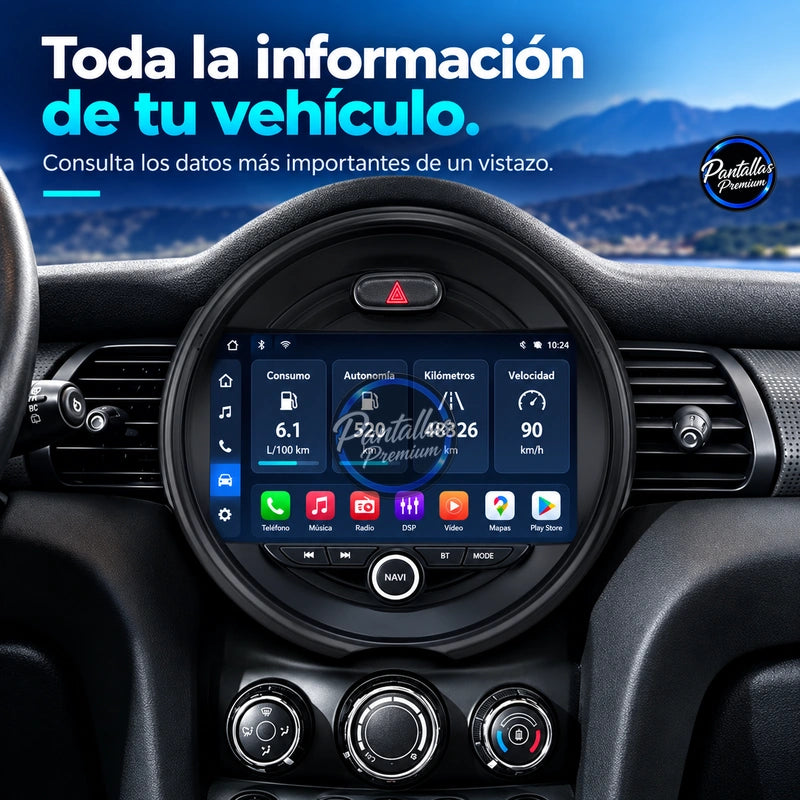 BMW Mini F54 F56 2014-2020 - Radio Pantalla Carplay y Android Auto