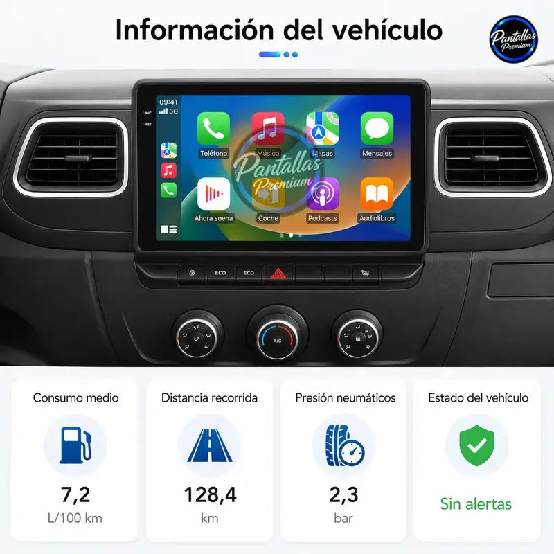 Radio pantalla CarPlay y Android Auto para Renault Trafic Master 2018-2024 - foto 10