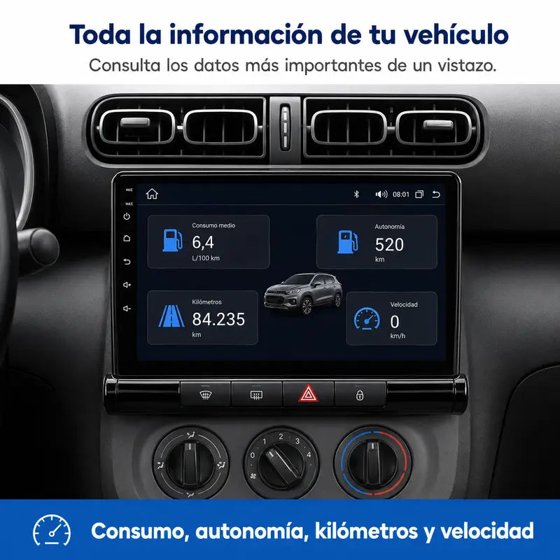Radio pantalla CarPlay y Android Auto para Citroen C3 C4 Aircross 2017-2023 - foto 10