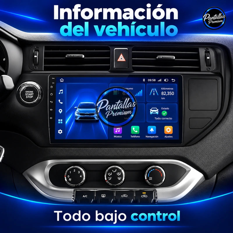 KIA RIO 2011-2018 - Radio Pantalla Carplay y Android Auto