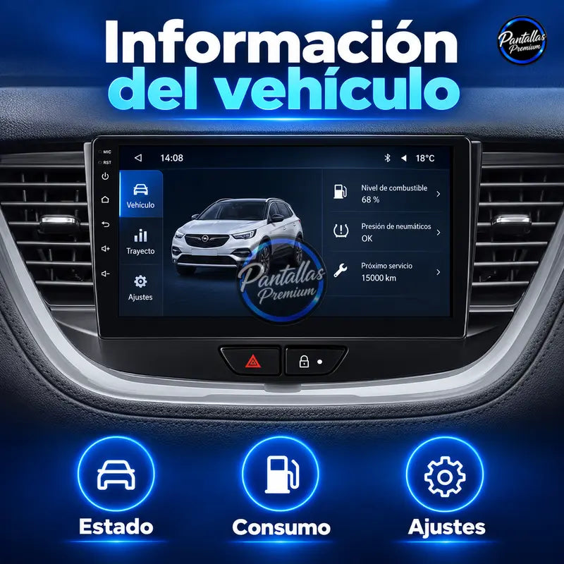 Opel Grandland X Crossland X 2015-2021 - Radio Pantalla Carplay y Android Auto