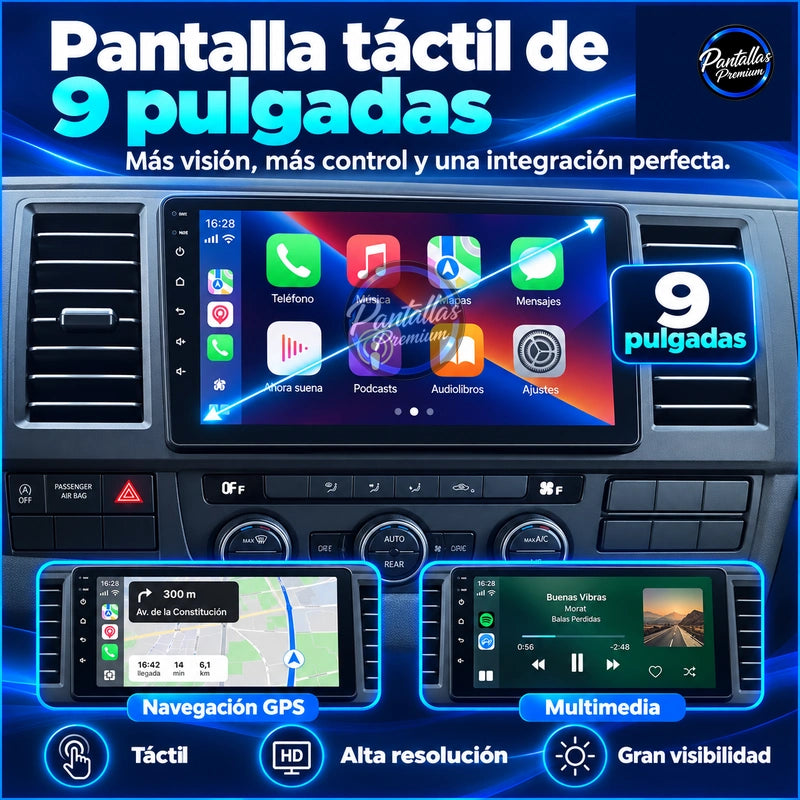 VOLKSWAGEN CARAVELLE T6 — 11-medidas — Pantallas Premium V6.1