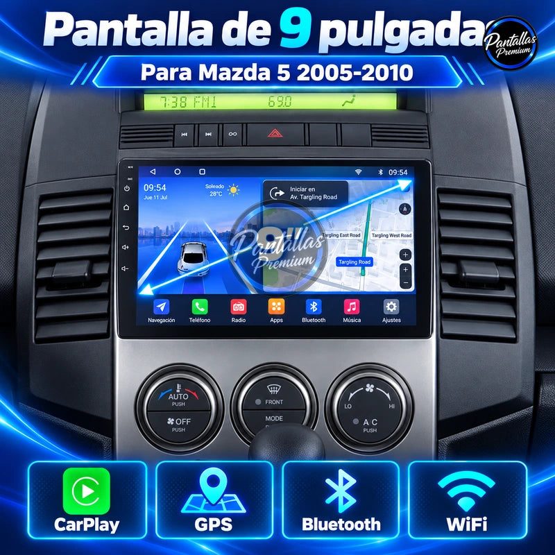 Radio pantalla CarPlay y Android Auto para Mazda 5 2005 - foto 12