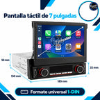 Radio Pantalla Carplay + Android Auto 1 DIN