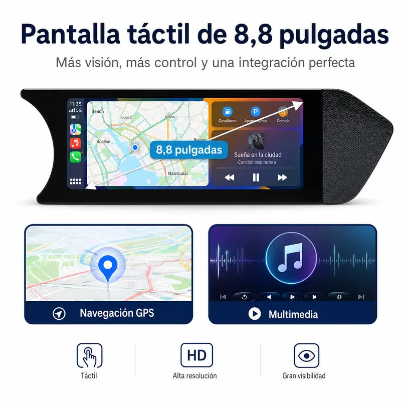 Radio pantalla CarPlay y Android Auto para Mercedes-Benz Clase C W204 S204 2007-2015 - foto 14
