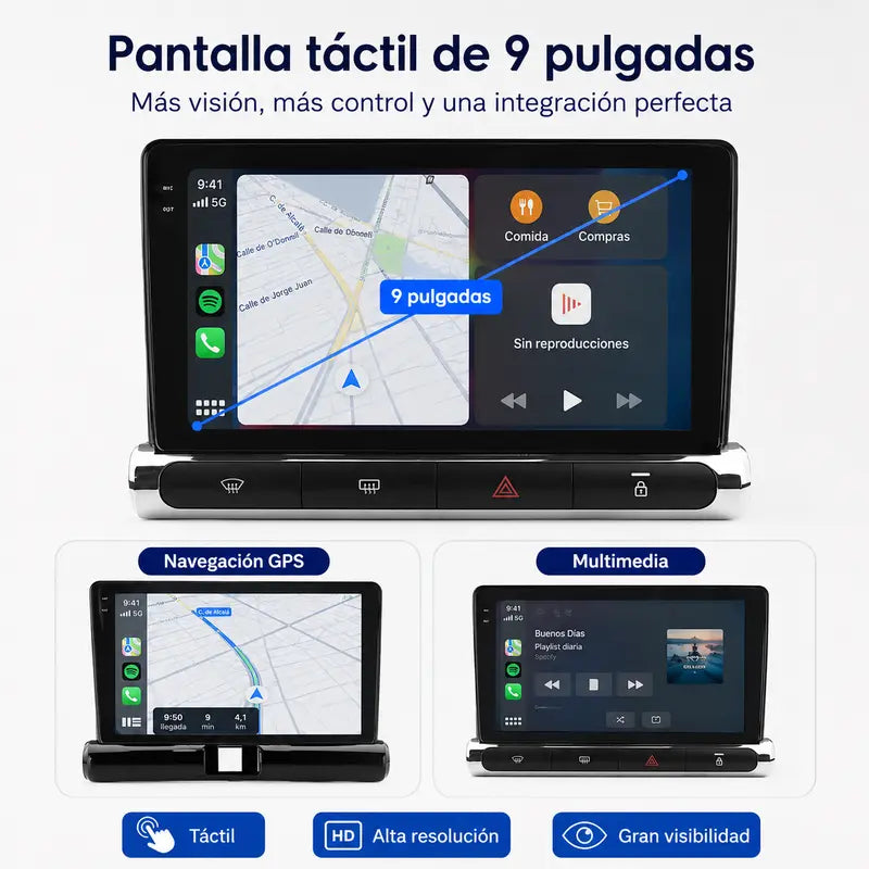 Radio pantalla CarPlay y Android Auto para Citroen C3 C4 Aircross 2017-2023 - foto 11