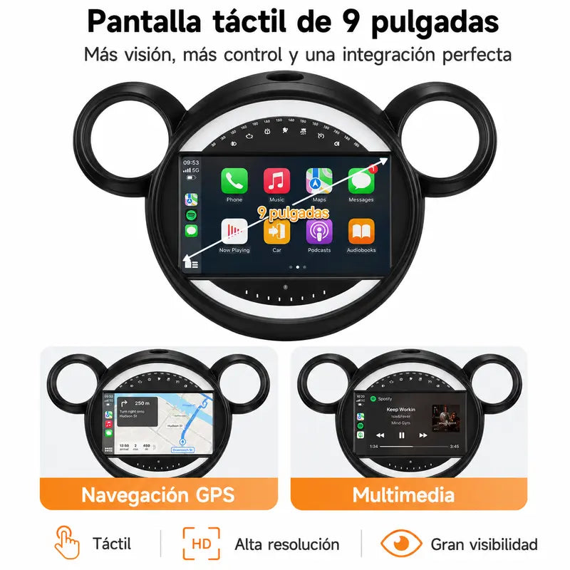 Radio pantalla CarPlay y Android Auto para BMW Mini Cooper Countryman R56 R60 2010-2016 - foto 11
