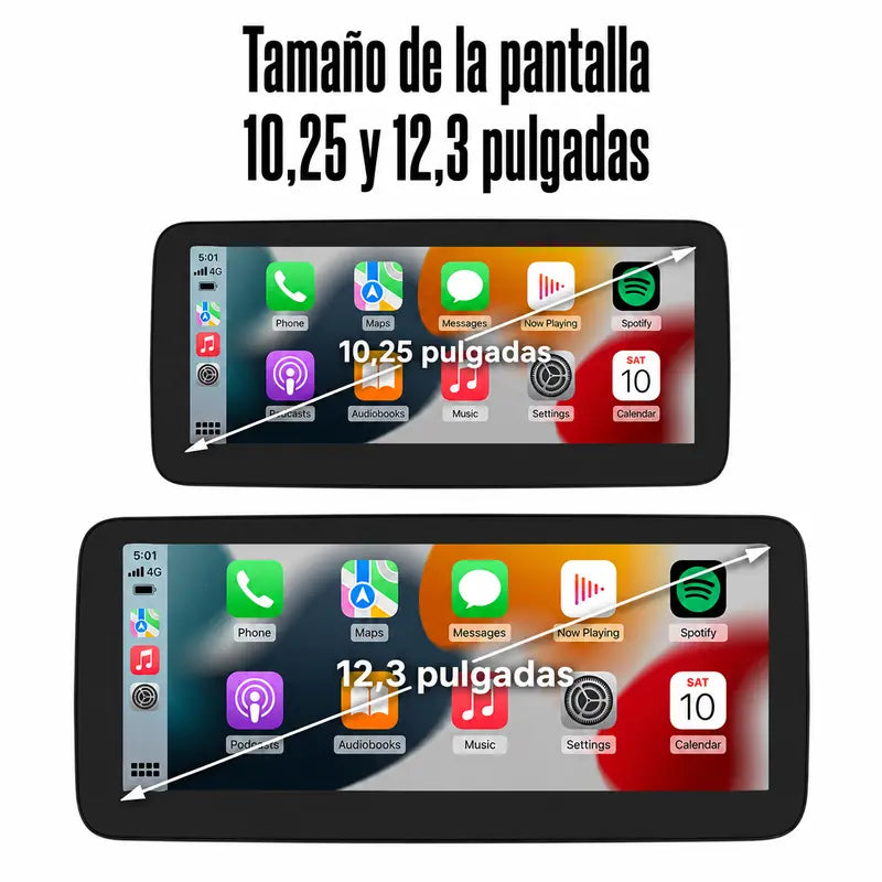 Radio pantalla CarPlay y Android Auto para Mercedes-Benz Clase C W205 GLC Clase V W447 A W176 CLA GLA - foto 13