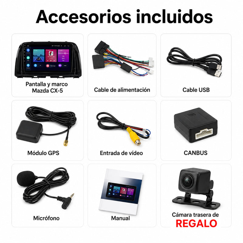 Radio pantalla CarPlay y Android Auto para Mazda CX5 2012-2015 - foto 12
