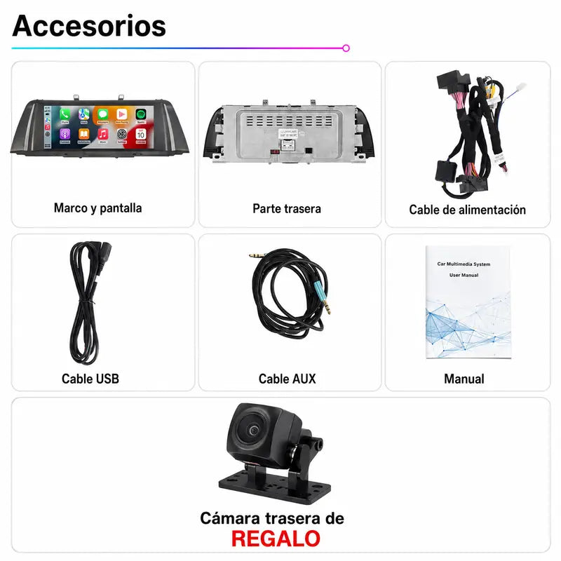 Radio pantalla CarPlay y Android Auto para BMW Serie 5 F10 F11 2011-2018 - foto 13