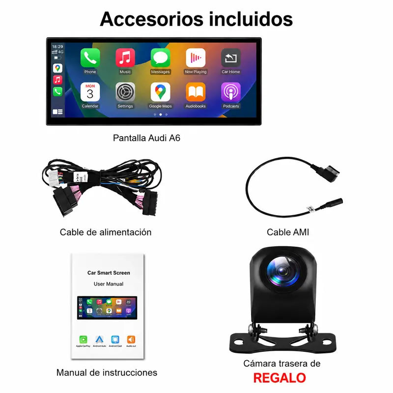 Radio pantalla CarPlay y Android Auto para Audi A6 C7 y A7 (2011-2019) - foto 12