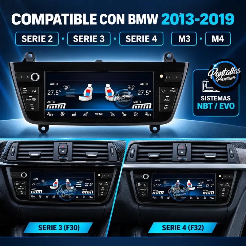 Compatibilidad BMW Serie 2 3 4 M3 M4 NBT EVO
