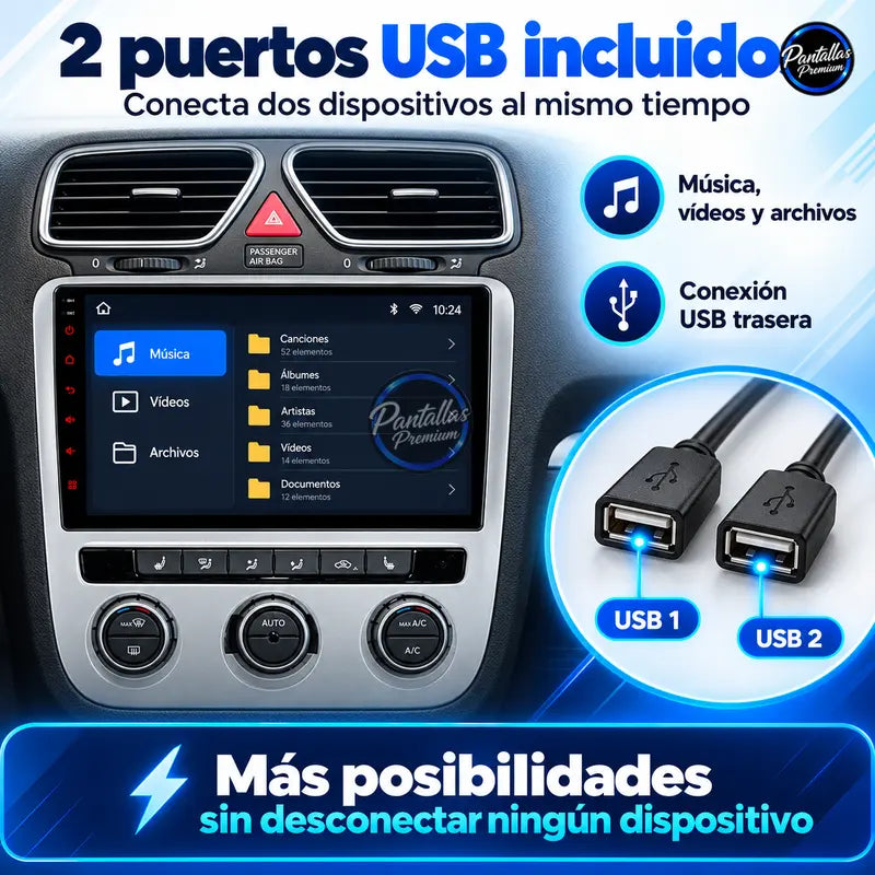Volkswagen Scirocco dos puertos USB