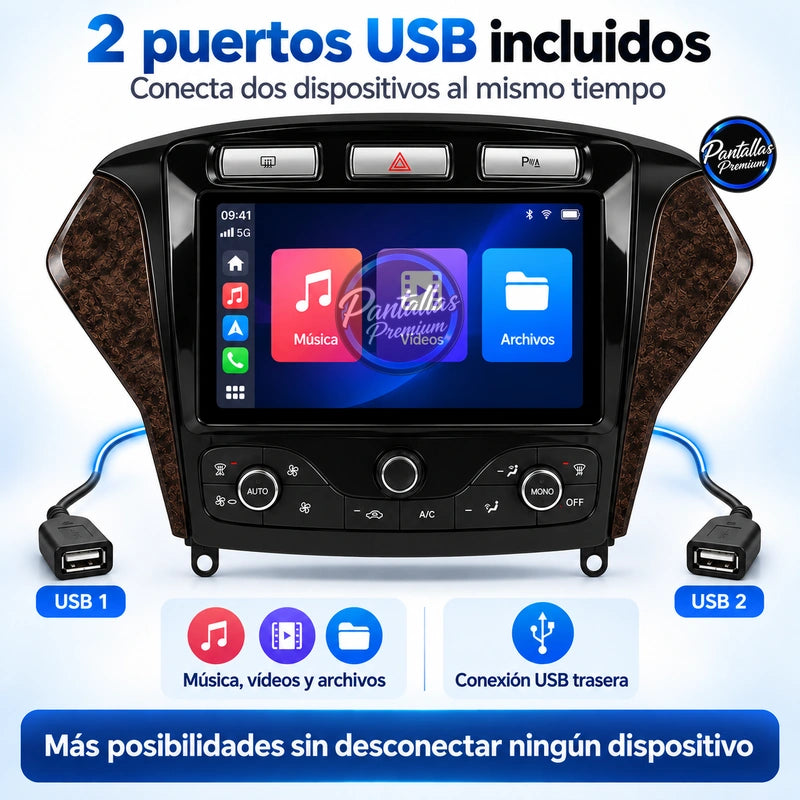 Ford Mondeo MK4 - Radio Pantalla Carplay y Android Auto