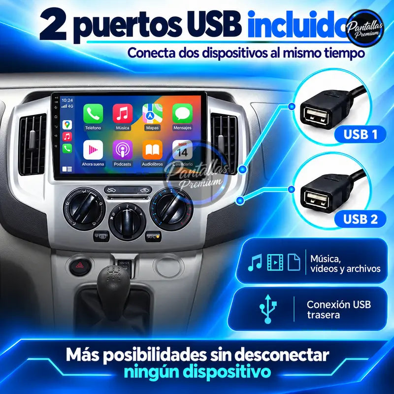 Nissan NV200 Evalia M20 dos puertos USB