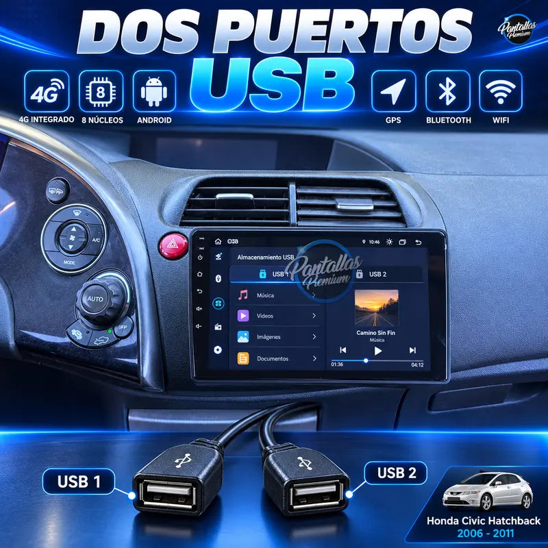 Dos puertos USB