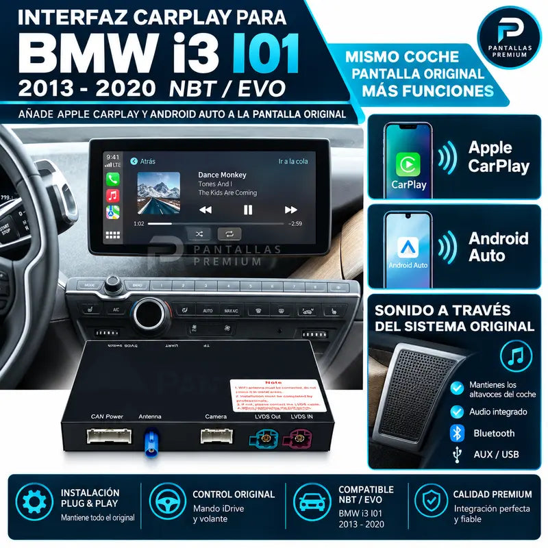 Sonido a través del sistema original BMW i3 I01