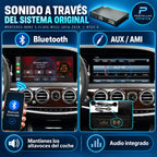 Sonido por Bluetooth o AUX AMI manteniendo el sistema original Mercedes