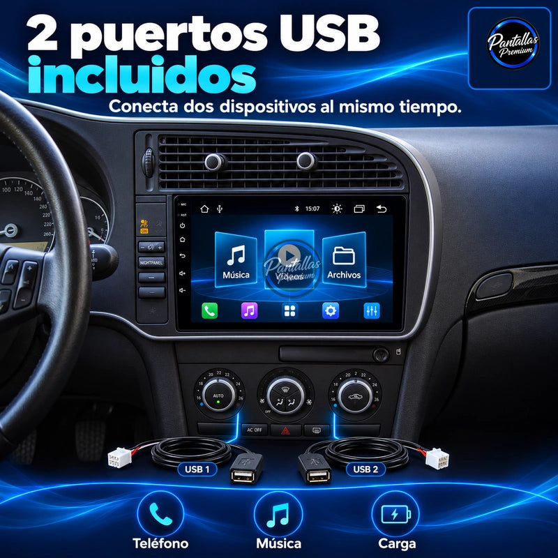 SAAB 9-3 — 12-usb — Pantallas Premium V6.1