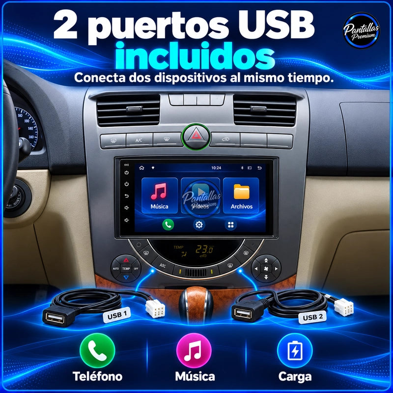 SSANGYONG RODIUS — 12-usb — Pantallas Premium V6.1