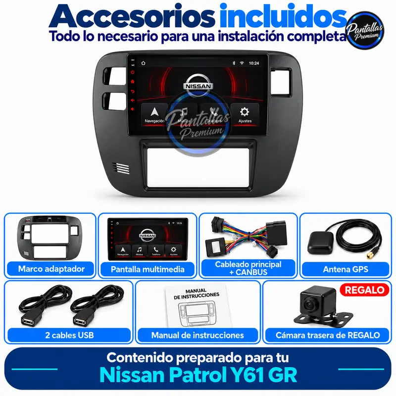 Nissan Patrol Y61 GR accesorios incluidos