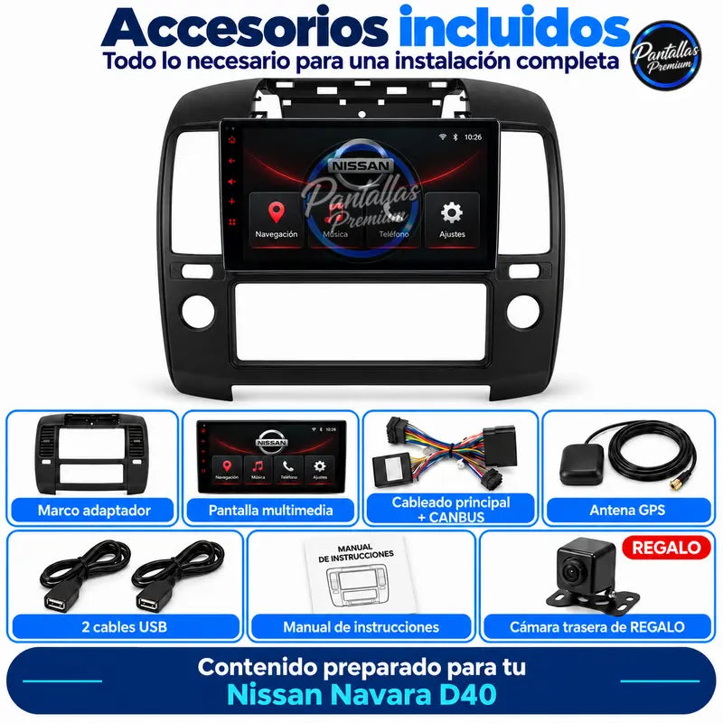 Nissan Navara D40 accesorios incluidos