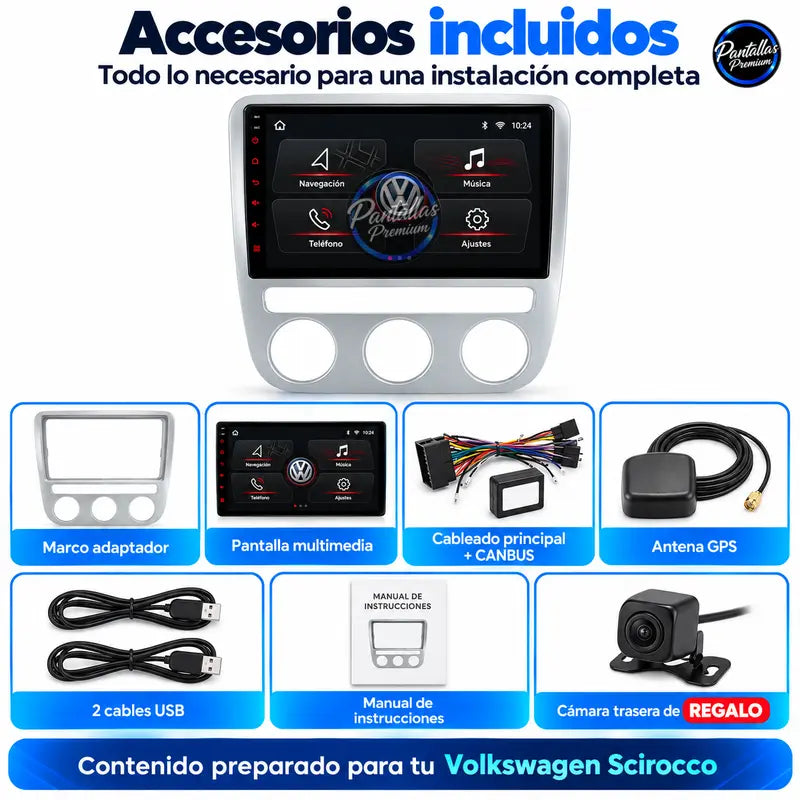 Volkswagen Scirocco accesorios incluidos