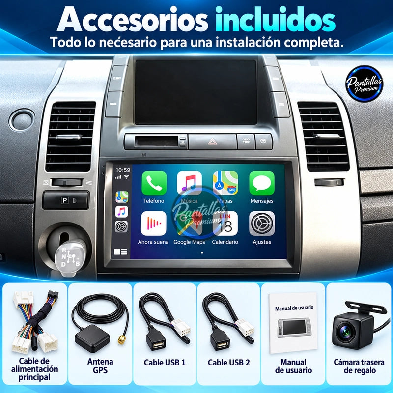 TOYOTA PRIUS 20 — 13-accesorios — Pantallas Premium V6.1