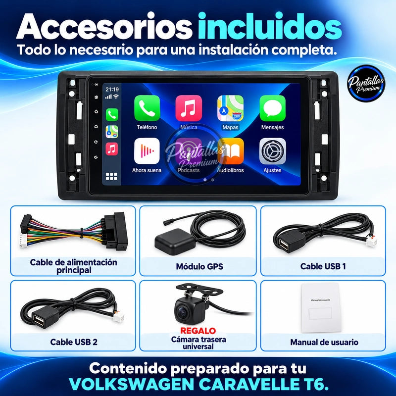 VOLKSWAGEN CARAVELLE T6 — 13-accesorios — Pantallas Premium V6.1