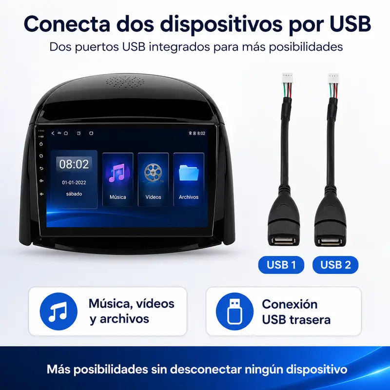 Radio pantalla CarPlay y Android Auto para Renault Koleos 2008-2016 - foto 12