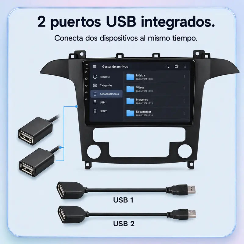 Radio pantalla CarPlay y Android Auto para Ford S Max 2007-2015 - foto 12