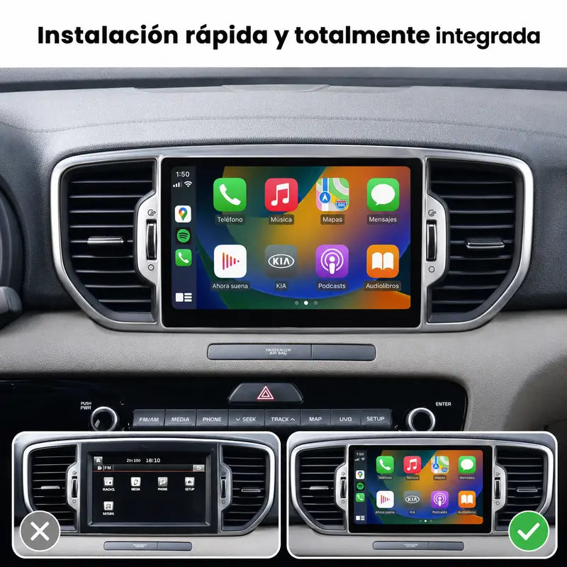 Radio pantalla CarPlay y Android Auto para KIA Sportage 4 2016-2018 - foto 3