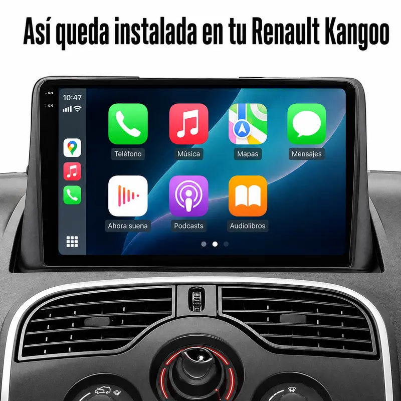 Radio pantalla CarPlay y Android Auto para Renault Kangoo 2008-2018 - foto 3