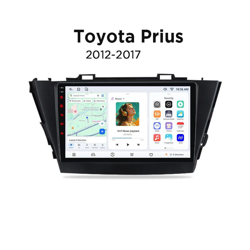 Radio Pantalla Carplay para TOYOTA Prius Plus V Alpha 2012-2017